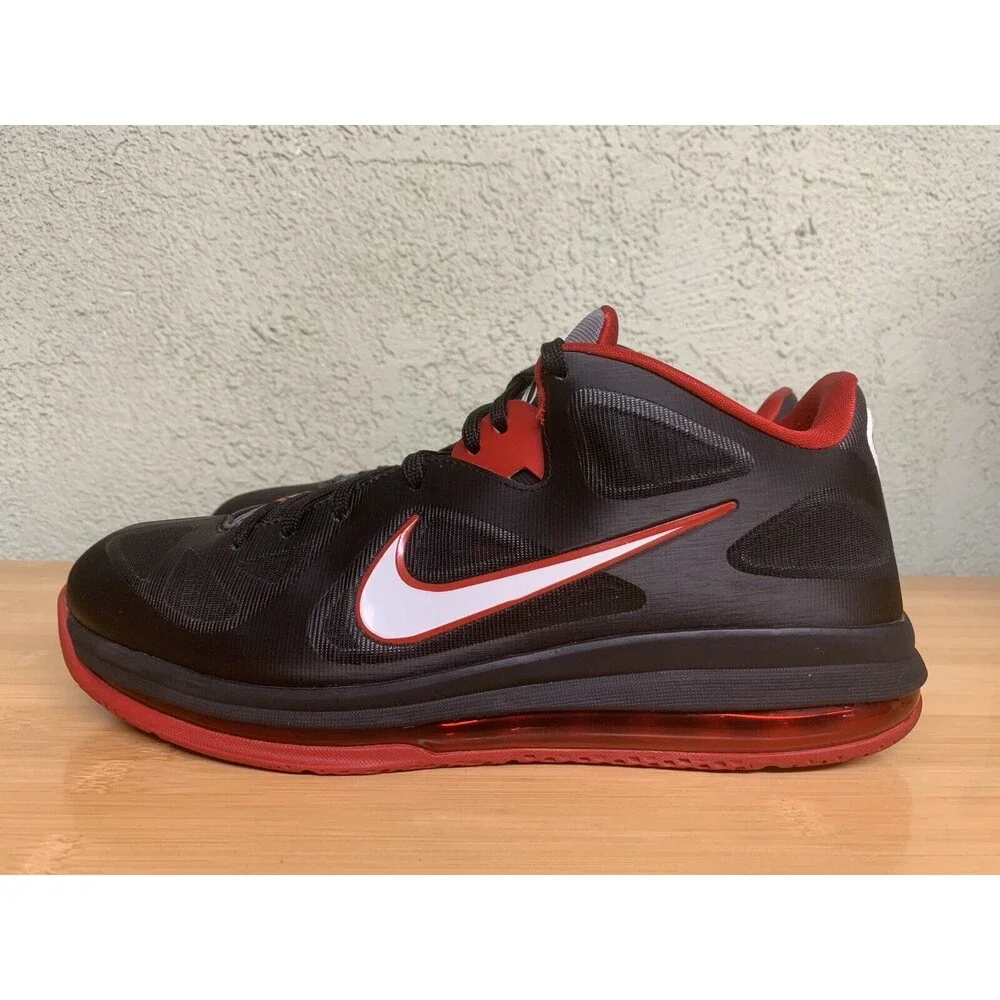 Nike LeBron Low Bred Size 12 Black Red‎ White 510811-003 2019